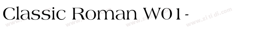 Classic Roman W01字体转换